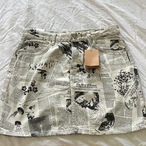 Reformation Jackie High Rise Denim Skirt